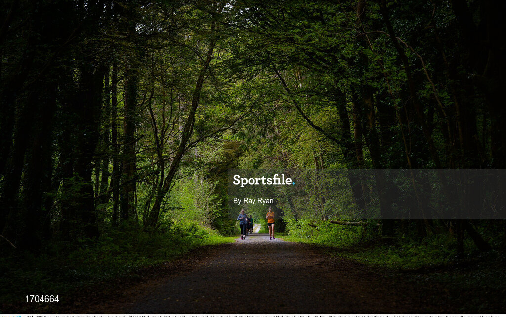 18 May 2019; Runners take part in the Clonbur Woods parkrun in partnership with Vhi at Clonbur Woods, Clonbur, Co. Galway. Parkrun Ireland in partnership with Vhi, added a new parkrun at Clonbur Woods on Saturday, 18th May, with the introduction of the Clonbur Woods parkrun in Clonbur, Co. Galway. Parkruns take place over a 5km course weekly, are free to enter and are open to all ages and abilities, providing a fun and safe environment to enjoy exercise. To register for a parkrun near you visit www.parkrun.ie. Photo by Ray Ryan/Sportsfile