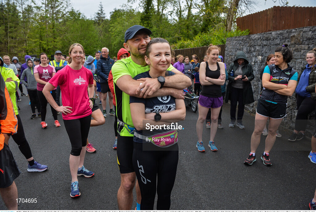 18 May 2019; Participants prior to the Clonbur Woods parkrun in partnership with Vhi at Clonbur Woods, Clonbur, Co. Galway. Parkrun Ireland in partnership with Vhi, added a new parkrun at Clonbur Woods on Saturday, 18th May, with the introduction of the Clonbur Woods parkrun in Clonbur, Co. Galway. Parkruns take place over a 5km course weekly, are free to enter and are open to all ages and abilities, providing a fun and safe environment to enjoy exercise. To register for a parkrun near you visit www.parkrun.ie. Photo by Ray Ryan/Sportsfile