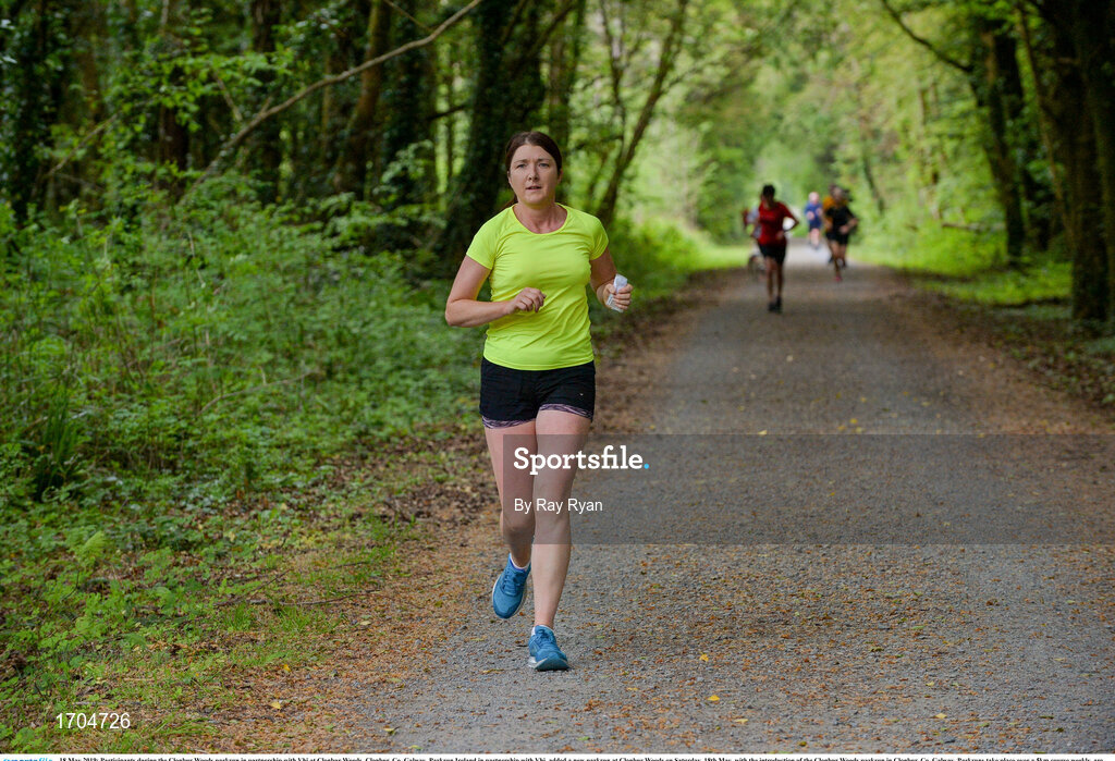 18 May 2019; Participants during the Clonbur Woods parkrun in partnership with Vhi at Clonbur Woods, Clonbur, Co. Galway. Parkrun Ireland in partnership with Vhi, added a new parkrun at Clonbur Woods on Saturday, 18th May, with the introduction of the Clonbur Woods parkrun in Clonbur, Co. Galway. Parkruns take place over a 5km course weekly, are free to enter and are open to all ages and abilities, providing a fun and safe environment to enjoy exercise. To register for a parkrun near you visit www.parkrun.ie. Photo by Ray Ryan/Sportsfile