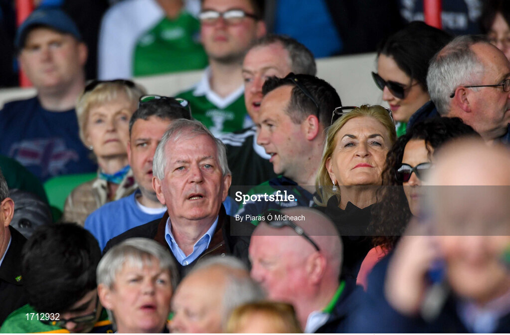19 May 2019; Charlie McCreevy, former Minister for Finance, in attendance at the Munster GAA Hurling Senior Championship Round 2 match between Limerick and Cork at the LIT Gaelic Grounds in Limerick. Photo by Piaras Ó Mídheach/Sportsfile