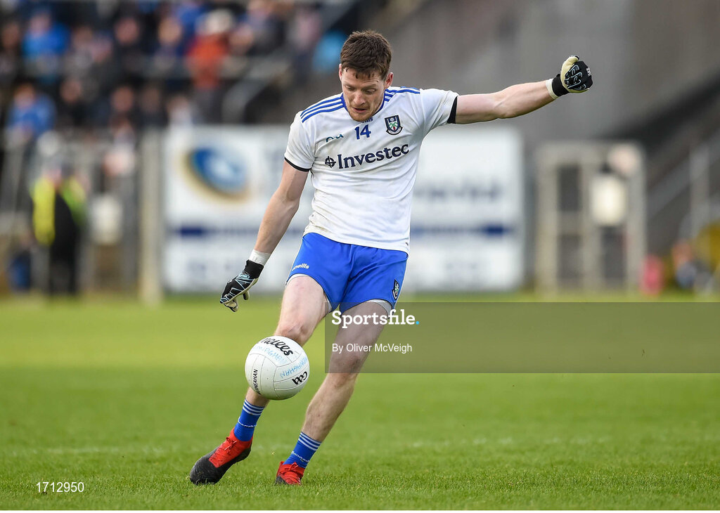 18 May 2019; Conor McManus of Monaghan during the Ulster GAA Football Senior Championship quarter-final match between Cavan and Monaghan at Kingspan Breffni in Cavan. Photo by Oliver McVeigh/Sportsfile