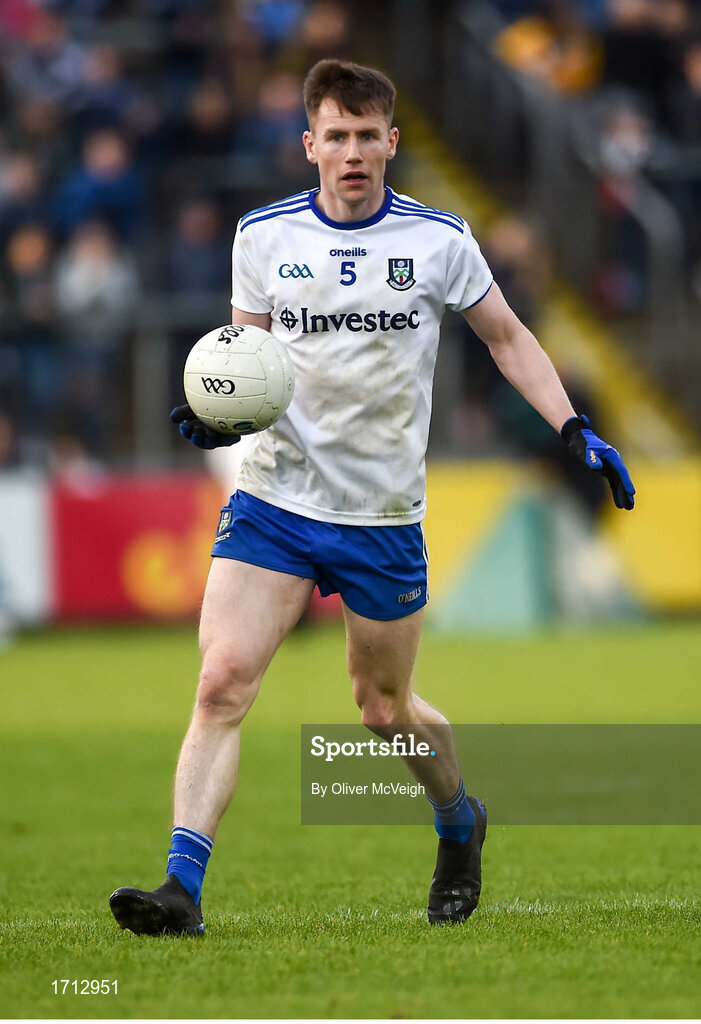 18 May 2019; Karl O'Connell of Monaghan during the Ulster GAA Football Senior Championship quarter-final match between Cavan and Monaghan at Kingspan Breffni in Cavan. Photo by Oliver McVeigh/Sportsfile