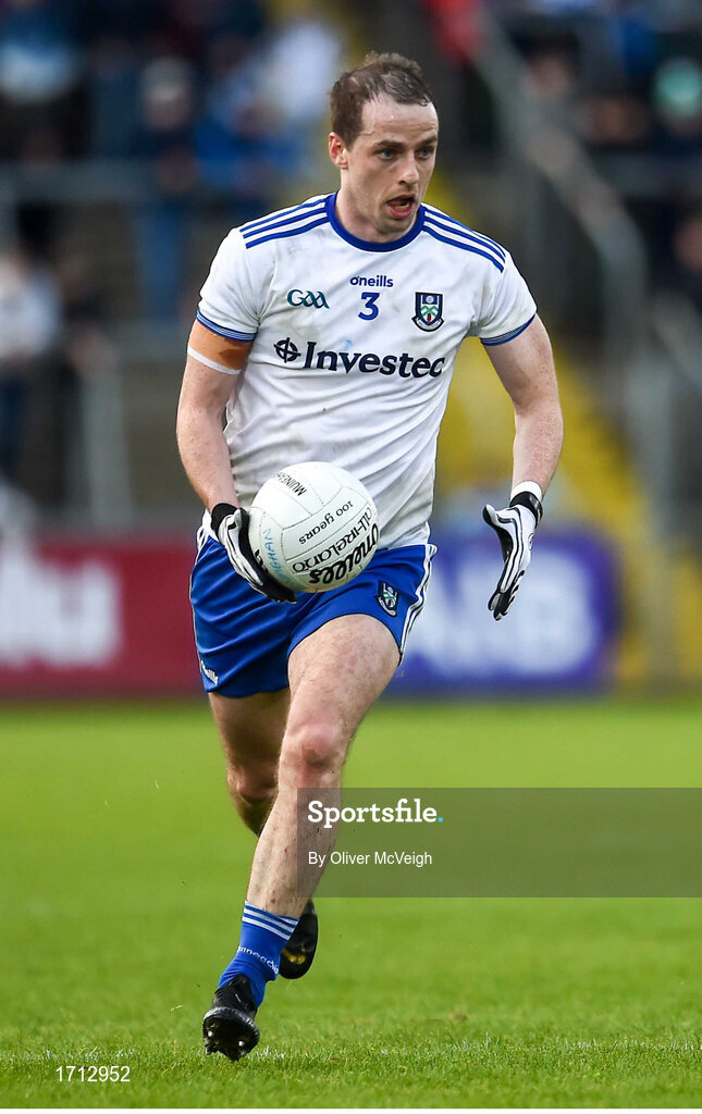 18 May 2019; Conor Boyle of Monaghan during the Ulster GAA Football Senior Championship quarter-final match between Cavan and Monaghan at Kingspan Breffni in Cavan. Photo by Oliver McVeigh/Sportsfile