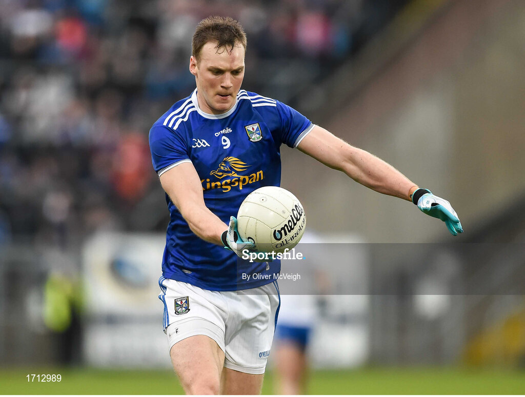 18 May 2019; Gearoid McKiernan of Cavan during the Ulster GAA Football Senior Championship quarter-final match between Cavan and Monaghan at Kingspan Breffni in Cavan. Photo by Oliver McVeigh/Sportsfile