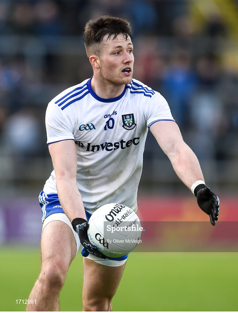 18 May 2019; Dessie Ward of Monaghan during the Ulster GAA Football Senior Championship quarter-final match between Cavan and Monaghan at Kingspan Breffni in Cavan. Photo by Oliver McVeigh/Sportsfile