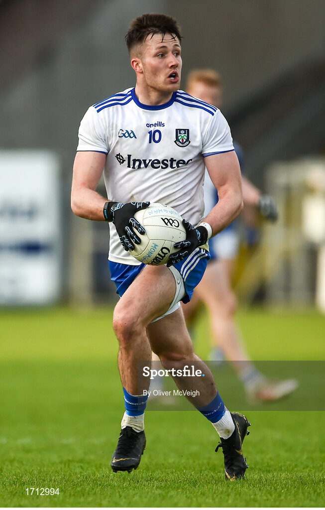 18 May 2019; Dessie Ward of Monaghan during the Ulster GAA Football Senior Championship quarter-final match between Cavan and Monaghan at Kingspan Breffni in Cavan. Photo by Oliver McVeigh/Sportsfile