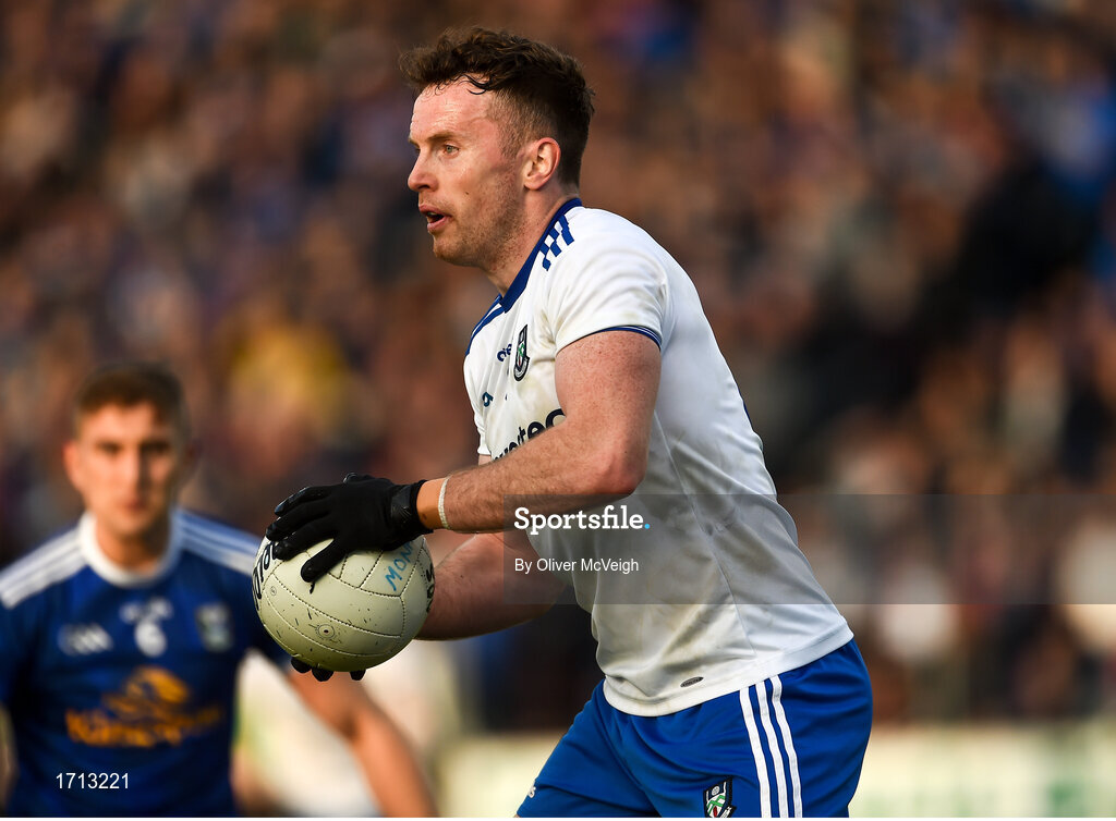 18 May 2019; Fintan Kelly of Monaghan during the Ulster GAA Football Senior Championship quarter-final match between Cavan and Monaghan at Kingspan Breffni in Cavan. Photo by Oliver McVeigh/Sportsfile