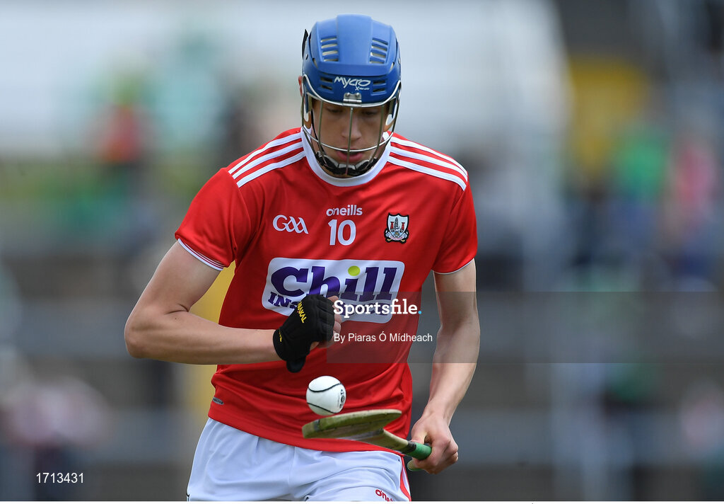 19 May 2019; Colin Walsh of Cork during the Electric Ireland Munster Minor Hurling Championship match between Limerick and Cork at the LIT Gaelic Grounds in Limerick. Photo by Piaras Ó Mídheach/Sportsfile