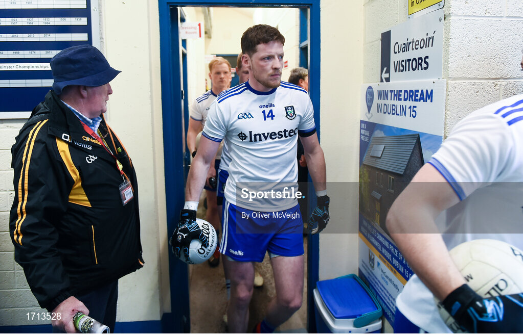 18 May 2019; Conor McManus of Monaghan leaving the dressing rooms before the Ulster GAA Football Senior Championship quarter-final match between Cavan and Monaghan at Kingspan Breffni in Cavan. Photo by Oliver McVeigh/Sportsfile
