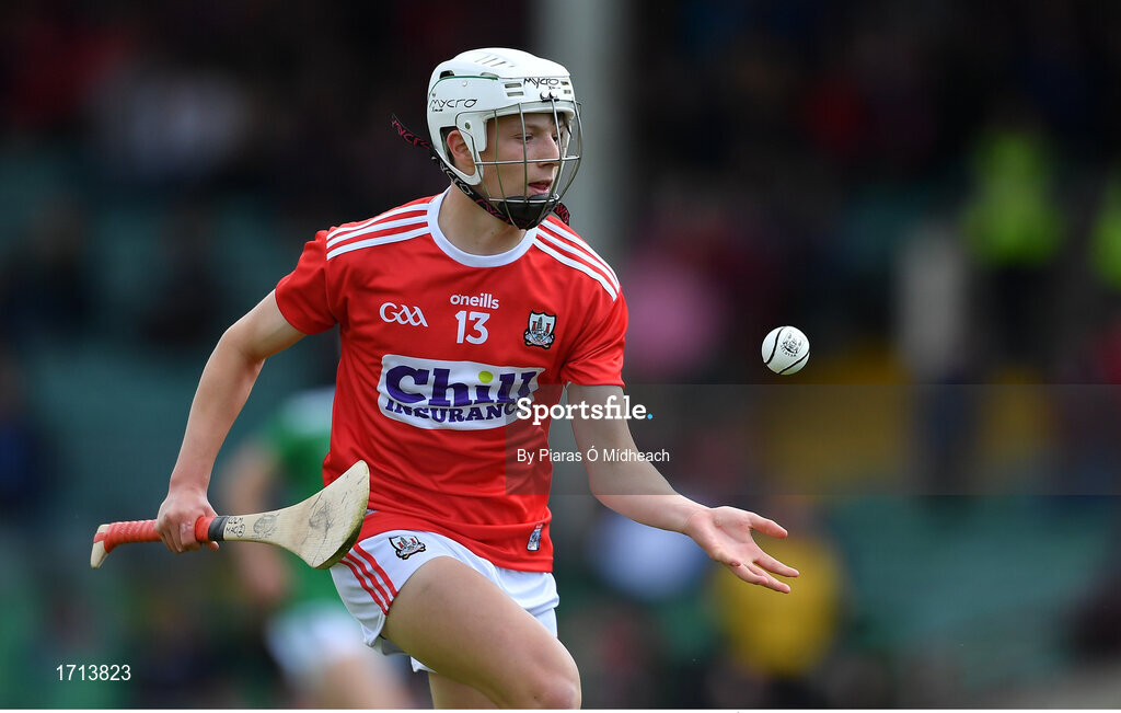 19 May 2019; Colin McCarthy of Cork during the Electric Ireland Munster Minor Hurling Championship match between Limerick and Cork at the LIT Gaelic Grounds in Limerick. Photo by Piaras Ó Mídheach/Sportsfile