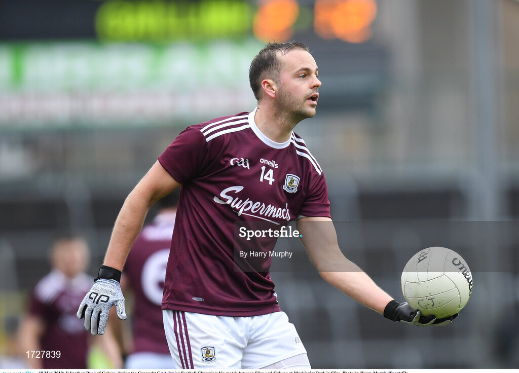 19 May 2019; Johnathan Ryan of Galway during the Connacht GAA Junior Football Championship match between Sligo and Galway at Markievicz Park in Sligo. Photo by Harry Murphy/Sportsfile