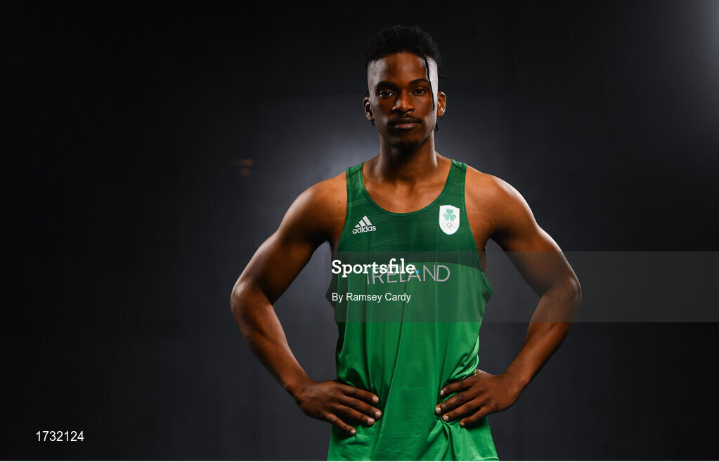 7 June 2019; Team Ireland's athlete Rolus Olusa prepares for competition at the European Games in Minsk at the Sport Ireland Institute in Abbotstown, Dublin. Photo by Ramsey Cardy/Sportsfile