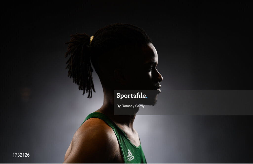 7 June 2019; Team Ireland's athlete Rolus Olusa prepares for competition at the European Games in Minsk at the Sport Ireland Institute in Abbotstown, Dublin. Photo by Ramsey Cardy/Sportsfile