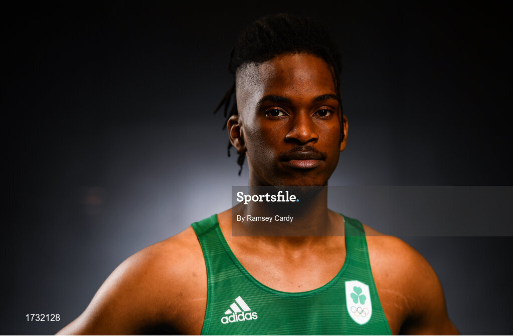 7 June 2019; Team Ireland's athlete Rolus Olusa prepares for competition at the European Games in Minsk at the Sport Ireland Institute in Abbotstown, Dublin. Photo by Ramsey Cardy/Sportsfile
