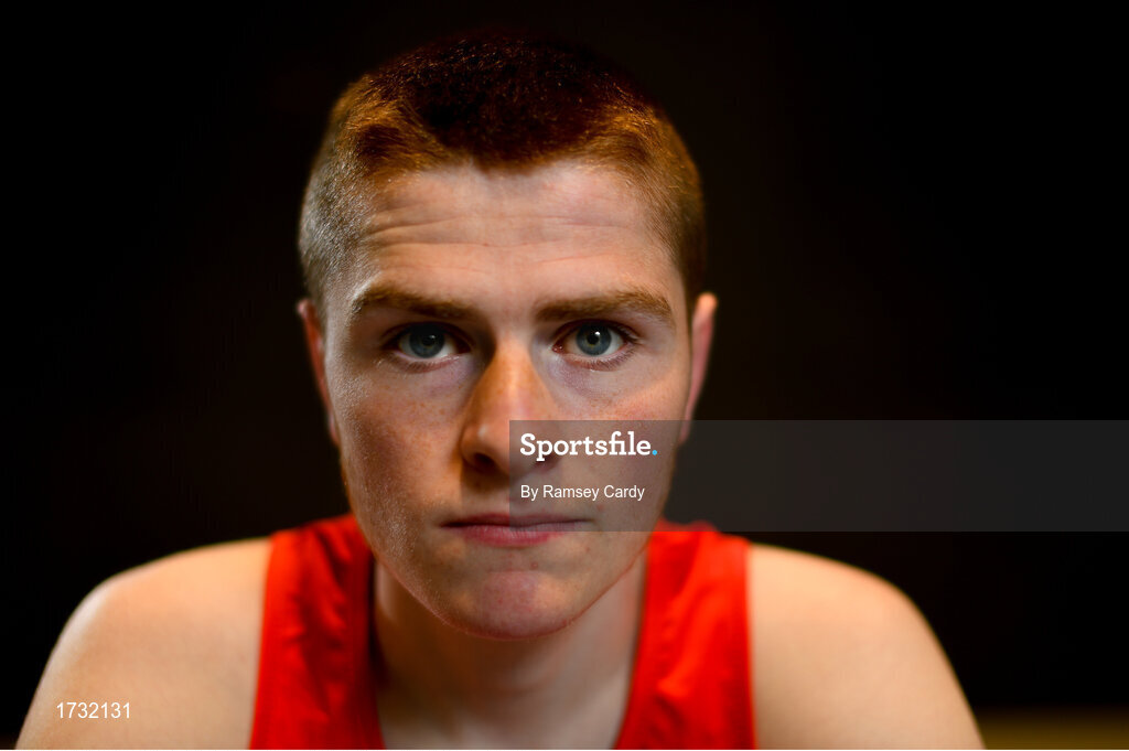 30 May 2019; Team Ireland boxer Regan Daly prepares for competition at the European Games in Minsk at the Sport Ireland Institute in Abbotstown, Dublin. Photo by Ramsey Cardy/Sportsfile