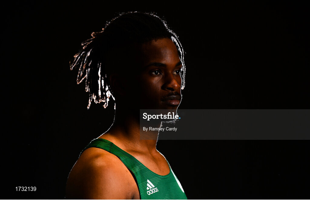 7 June 2019; Team Ireland's athlete Rolus Olusa prepares for competition at the European Games in Minsk at the Sport Ireland Institute in Abbotstown, Dublin. Photo by Ramsey Cardy/Sportsfile