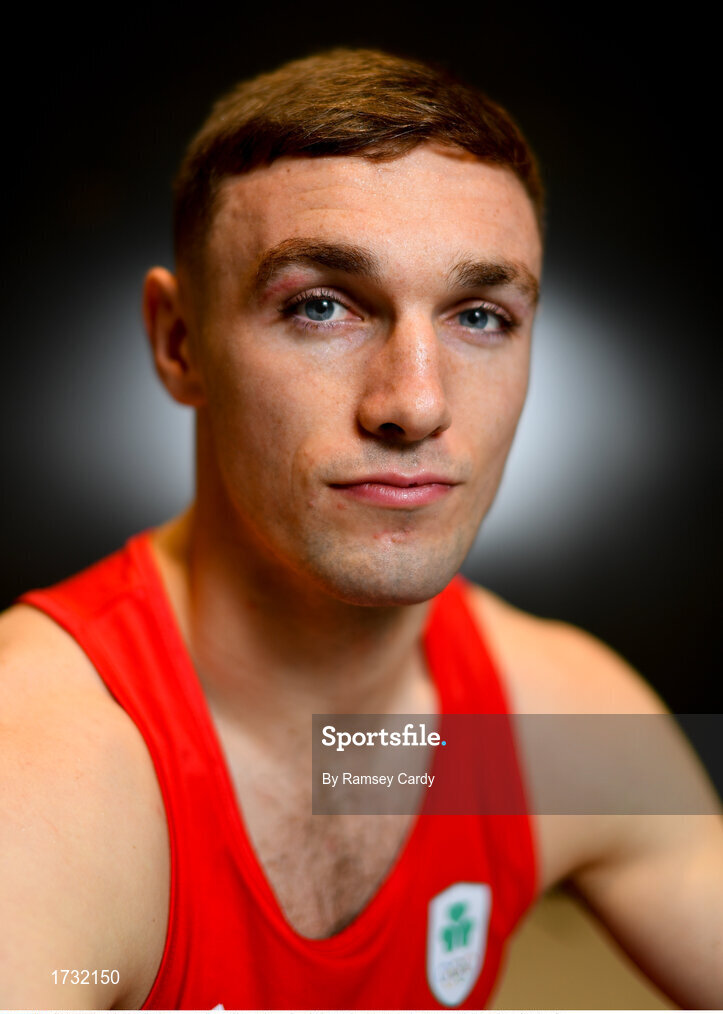 30 May 2019; Team Ireland boxer Tony Browne prepares for competition at the European Games in Minsk at the Sport Ireland Institute in Abbotstown, Dublin. Photo by Ramsey Cardy/Sportsfile