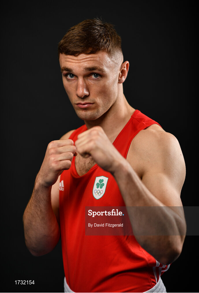 30 May 2019; Team Ireland boxer Tony Browne prepares for competition at the European Games in Minsk at the Sport Ireland Institute in Abbotstown, Dublin. Photo by David Fitzgerald/Sportsfile