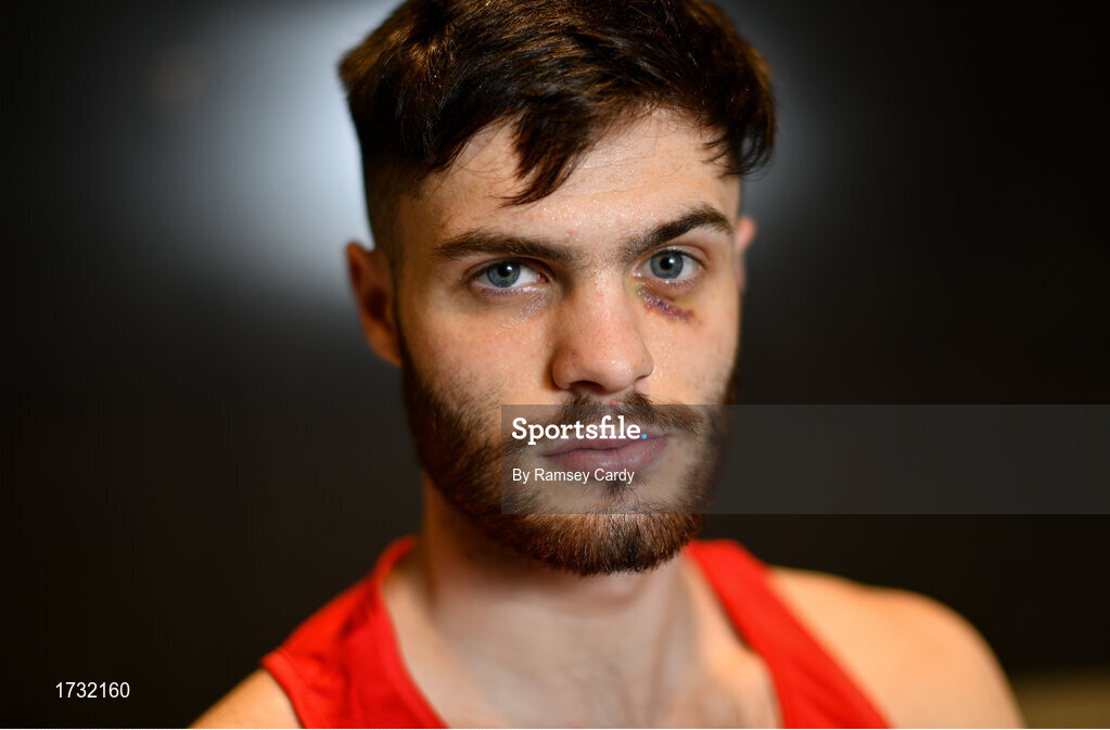 30 May 2019; Team Ireland boxer James McGivern prepares for competition at the European Games in Minsk at the Sport Ireland Institute in Abbotstown, Dublin. Photo by Ramsey Cardy/Sportsfile