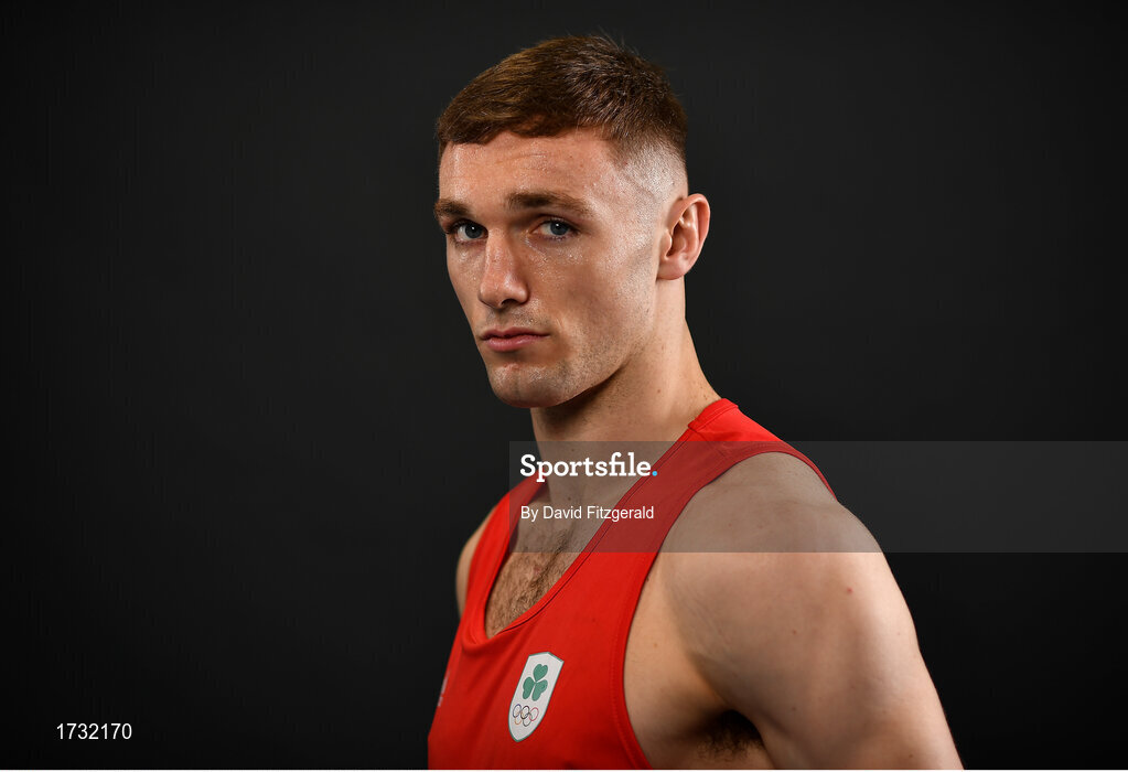 30 May 2019; Team Ireland boxer Tony Browne prepares for competition at the European Games in Minsk at the Sport Ireland Institute in Abbotstown, Dublin. Photo by David Fitzgerald/Sportsfile