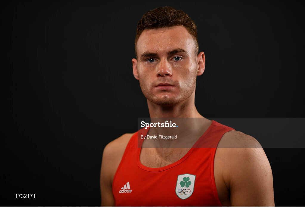 30 May 2019; Team Ireland boxer Michael Nevin prepares for competition at the European Games in Minsk at the Sport Ireland Institute in Abbotstown, Dublin. Photo by David Fitzgerald/Sportsfile