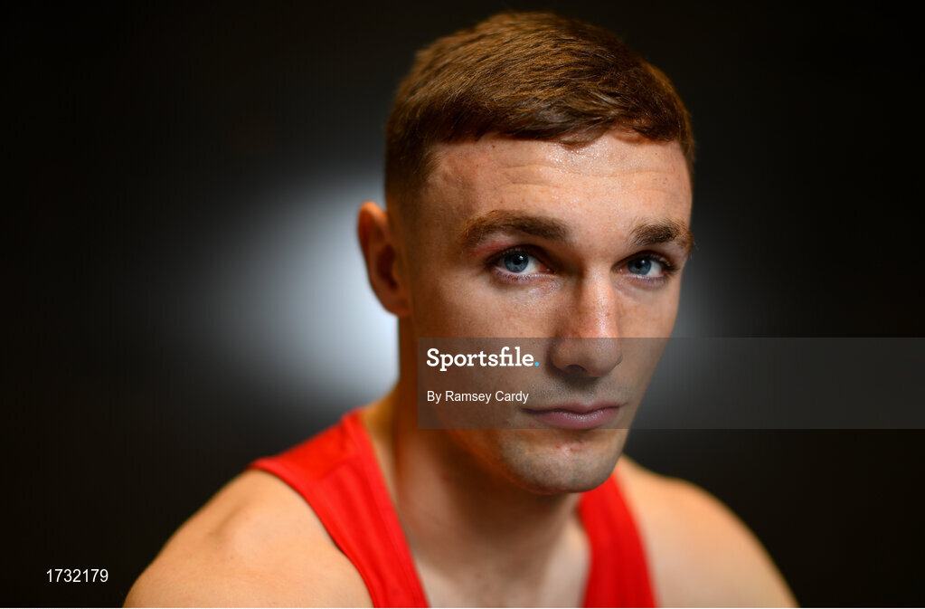 30 May 2019; Team Ireland boxer Tony Browne prepares for competition at the European Games in Minsk at the Sport Ireland Institute in Abbotstown, Dublin. Photo by Ramsey Cardy/Sportsfile