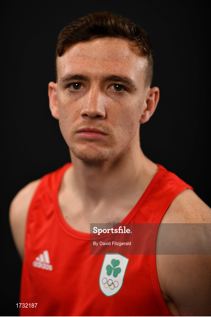 30 May 2019; Team Ireland boxer Brendan Irvine prepares for competition at the European Games in Minsk at the Sport Ireland Institute in Abbotstown, Dublin. Photo by David Fitzgerald/Sportsfile