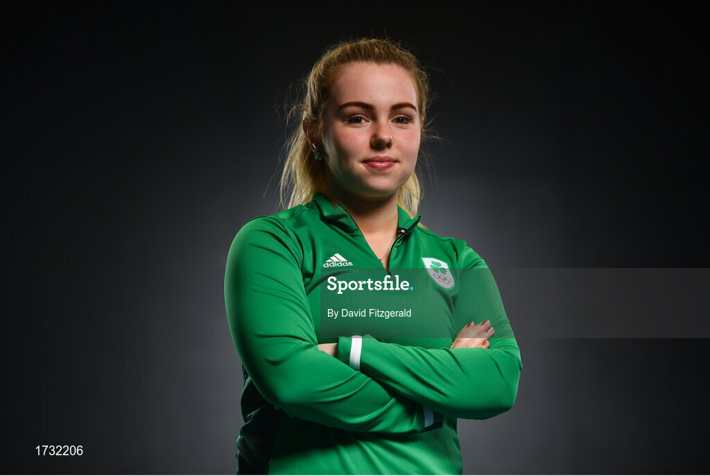 7 June 2019; Team Ireland athlete Rachael Darragh prepares for competition at the European Games in Minsk, at Sport Ireland Institute in Abbotstown, Dublin. Photo by David Fitzgerald/Sportsfile
