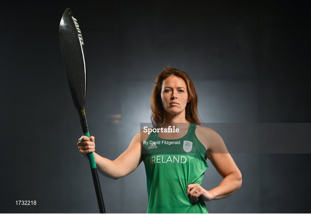 7 June 2019; Team Ireland canoeist Jenny Egan prepares for competition at the European Games in Minsk, at Sport Ireland Institute in Abbotstown, Dublin. Photo by David Fitzgerald/Sportsfile