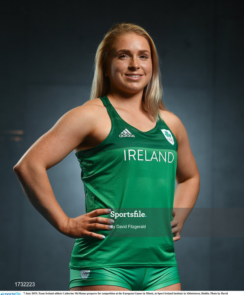 7 June 2019; Team Ireland athlete Catherine McManus prepares for competition at the European Games in Minsk, at Sport Ireland Institute in Abbotstown, Dublin. Photo by David Fitzgerald/Sportsfile