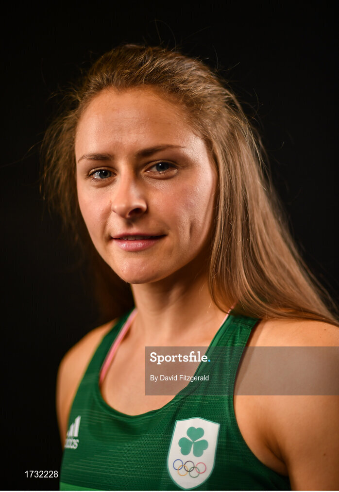 7 June 2019; Team Ireland athlete Sinead Denny prepares for competition at the European Games in Minsk, at Sport Ireland Institute in Abbotstown, Dublin. Photo by David Fitzgerald/Sportsfile