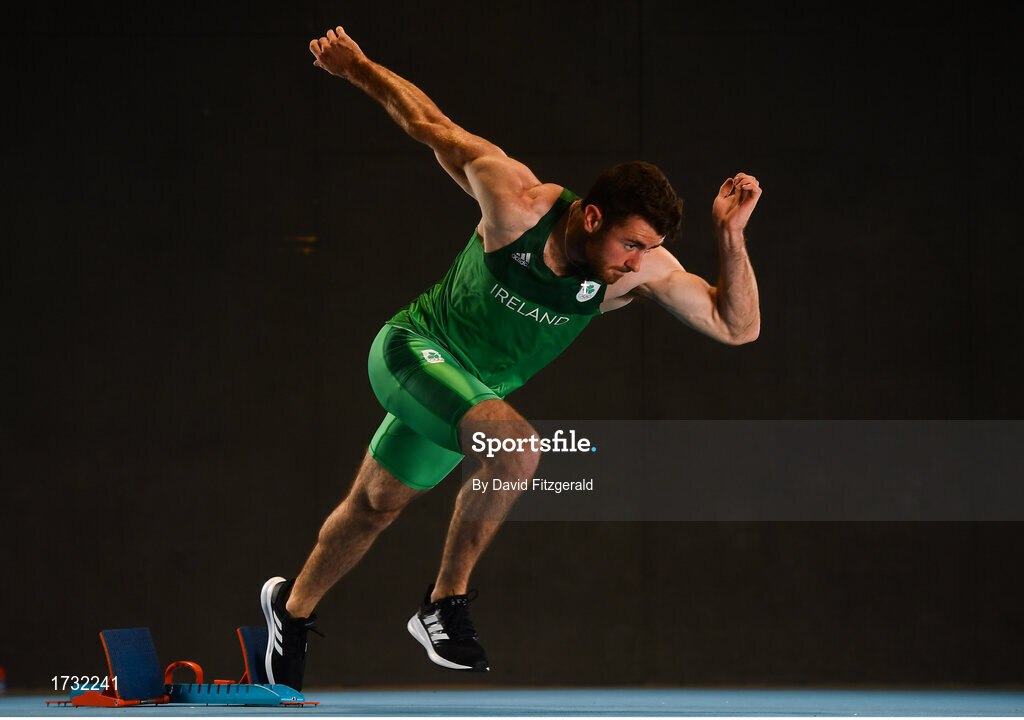 7 June 2019; Team Ireland athlete Andrew Mellon prepares for competition at the European Games in Minsk, at Sport Ireland Institute in Abbotstown, Dublin. Photo by David Fitzgerald/Sportsfile