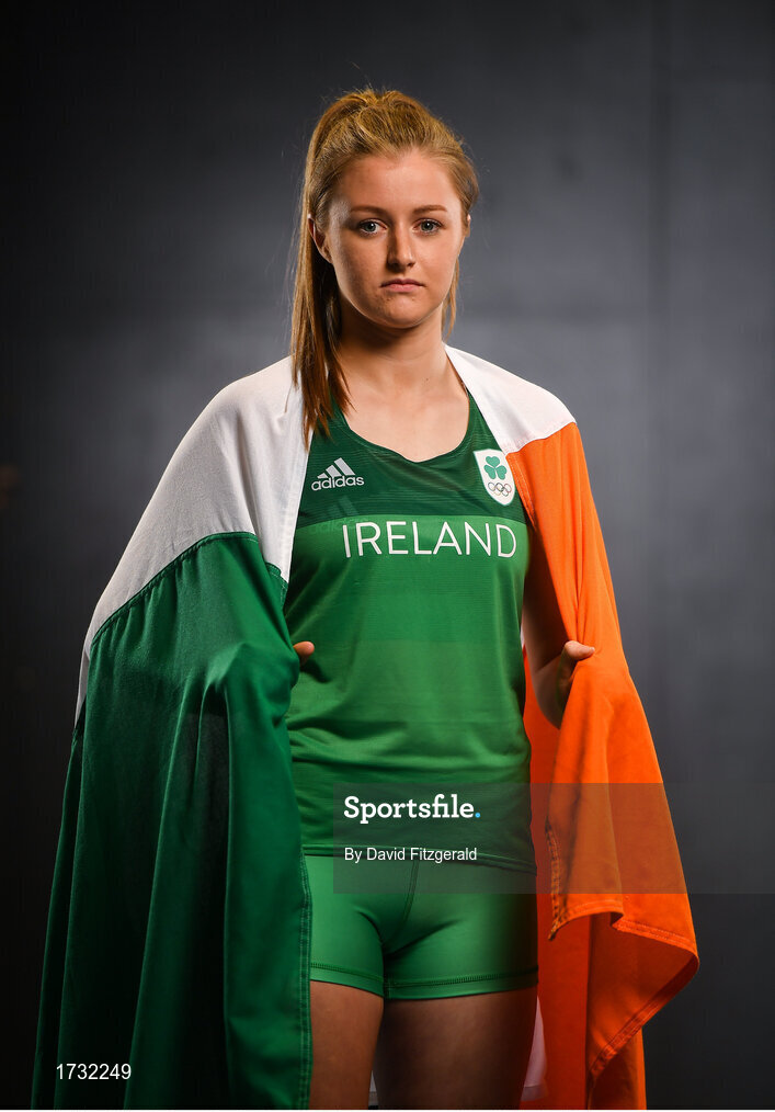 7 June 2019; Team Ireland athlete Grace Casey prepares for competition at the European Games in Minsk, at Sport Ireland Institute in Abbotstown, Dublin. Photo by David Fitzgerald/Sportsfile