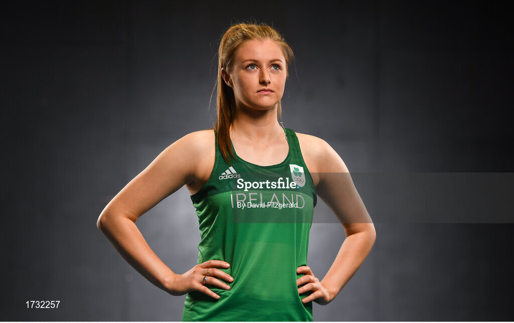 7 June 2019; Team Ireland athlete Grace Casey prepares for competition at the European Games in Minsk, at Sport Ireland Institute in Abbotstown, Dublin. Photo by David Fitzgerald/Sportsfile