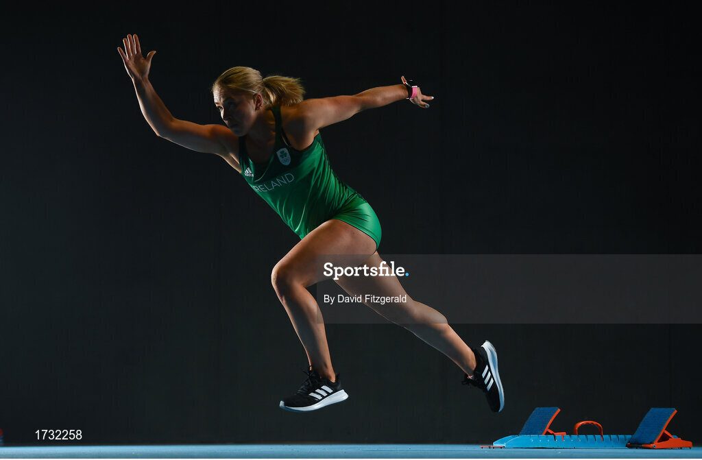 7 June 2019; Team Ireland athlete Catherine McManus prepares for competition at the European Games in Minsk, at Sport Ireland Institute in Abbotstown, Dublin. Photo by David Fitzgerald/Sportsfile
