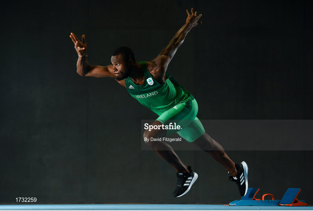7 June 2019; Team Ireland athlete Brandon Arrey prepares for competition at the European Games in Minsk, at Sport Ireland Institute in Abbotstown, Dublin. Photo by David Fitzgerald/Sportsfile