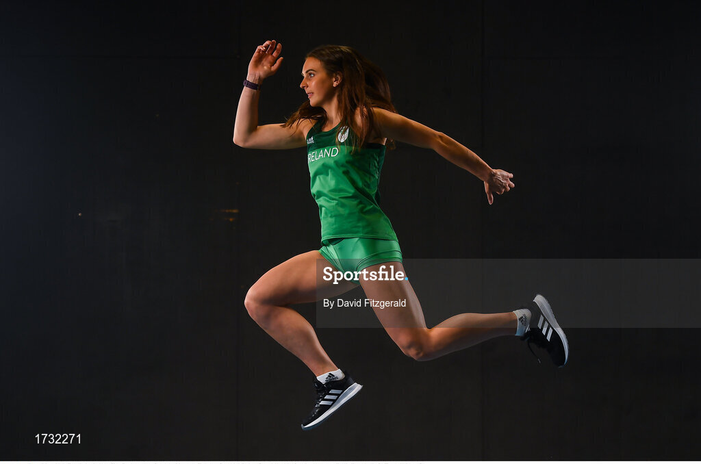 7 June 2019; Team Ireland athlete Ciara Deely prepares for competition at the European Games in Minsk, at Sport Ireland Institute in Abbotstown, Dublin. Photo by David Fitzgerald/Sportsfile