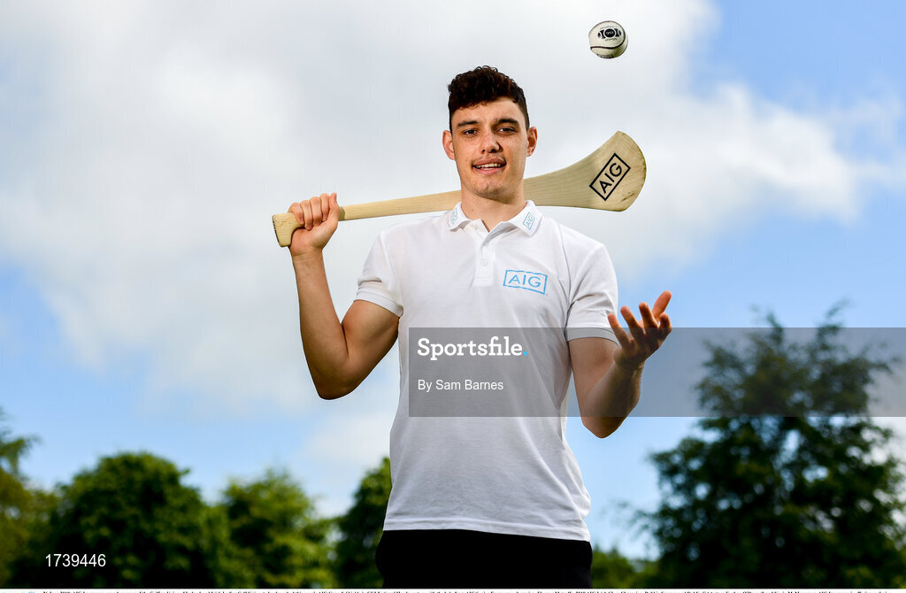 26 June 2019; AIG Insurance, proud sponsor of the Golfing Union of Ireland and Irish Ladies Golf Union, today launched this year’s AIG Cups & Shields in GUI National Headquarters with the help from AIG Senior Foursomes champion, Eleanor Metcalfe, 2018 AIG Irish Close Champion, Robbie Cannon and Dublin GAA stars Eoghan O’Donnell and Kevin McManamon. AIG Insurance is offering exclusive discount to GUI and ILGU members. For a quote, go to www.aig.ie/golfer or call 1890 405 405 and see how much you could save! Pictured at the AIG Insurance GUI & ILGU Cups & Shields Launch at Carton House in Maynooth is Eoghan O’Donnell of Dublin. Photo by Sam Barnes/Sportsfile