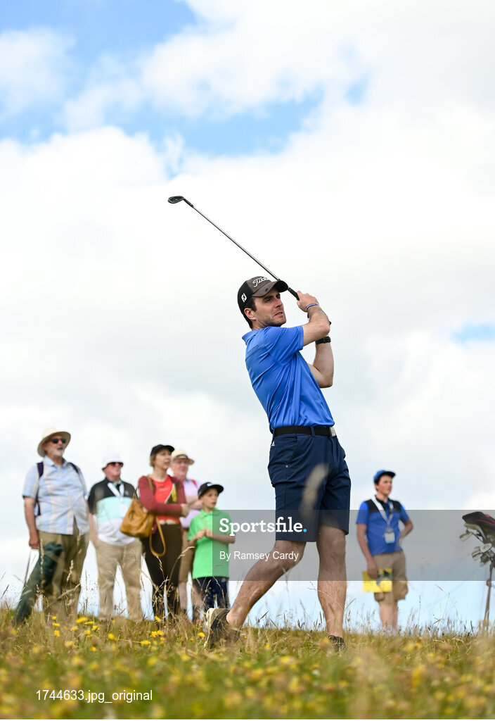 3 July 2019; Joe Molloy of TV3 during the Pro-Am round ahead of the Dubai Duty Free Irish Open at Lahinch Golf Club in Lahinch, Co. Clare. Photo by Ramsey Cardy/Sportsfile