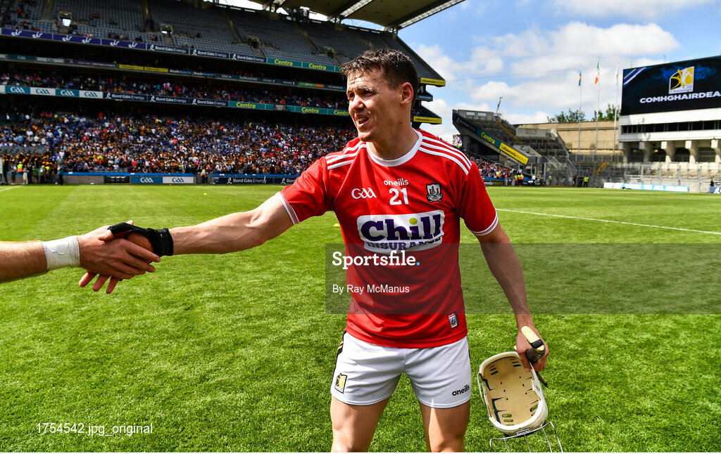 14 July 2019; Kilkenny captain TJ Reid, wearing a Kilkenny jersey, after the GAA Hurling All-Ireland Senior Championship quarter-final match between Kilkenny and Cork at Croke Park in Dublin. Photo by Ray McManus/Sportsfile