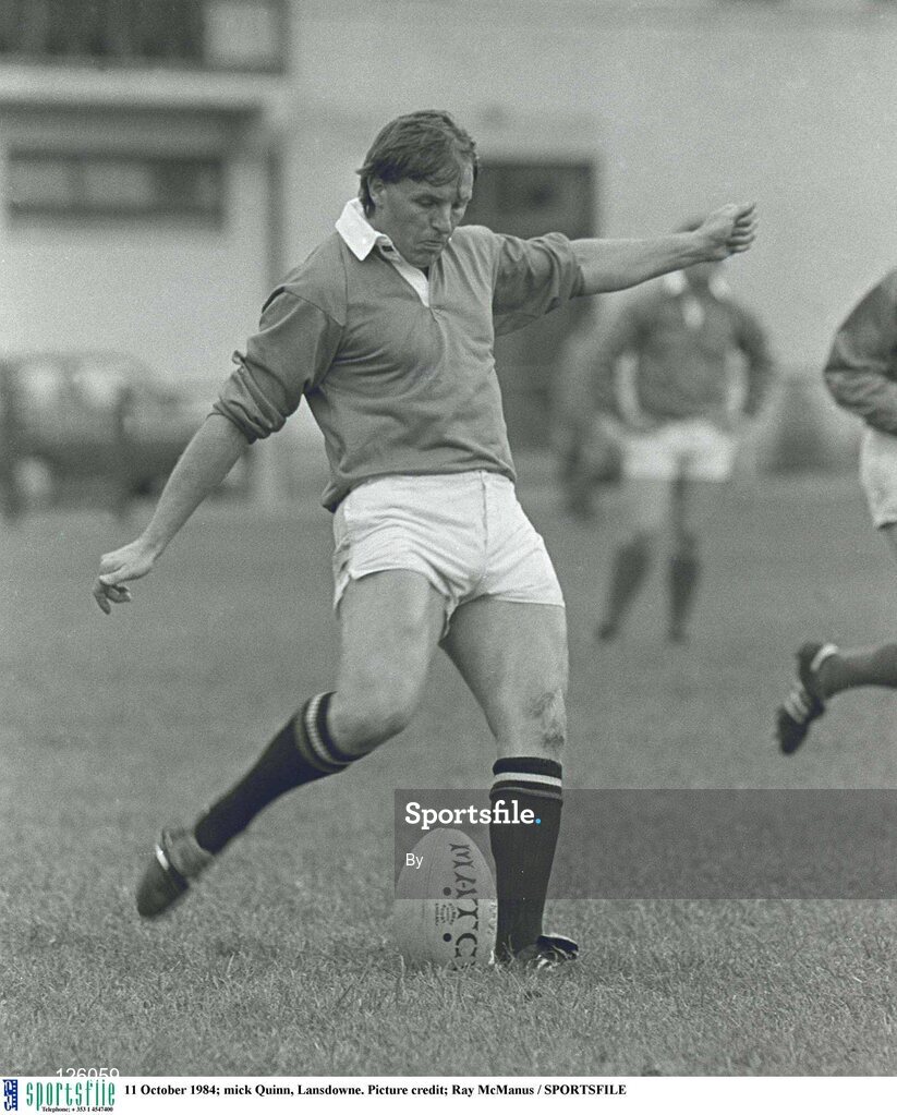 11 October 1984; Mick Quinn, Lansdowne. Picture credit; Ray McManus / SPORTSFILE