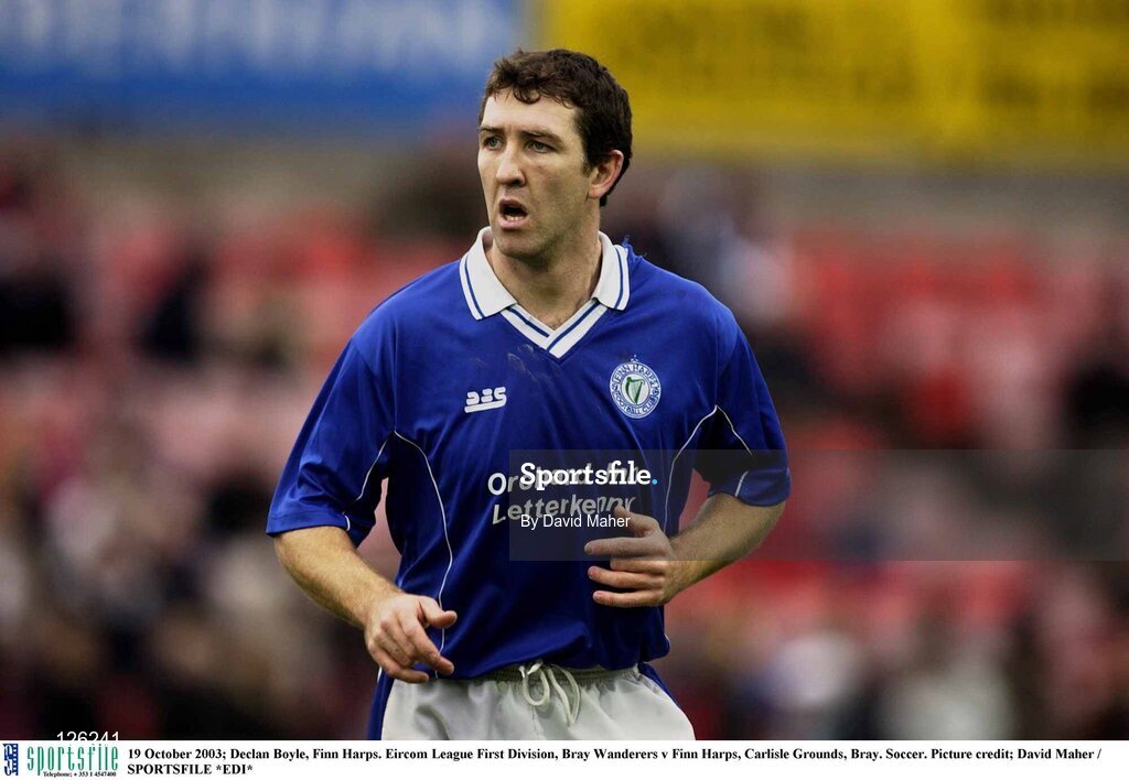 19 October 2003; Declan Boyle, Finn Harps. Eircom League First Division, Bray Wanderers v Finn Harps, Carlisle Grounds, Bray. Soccer. Picture credit; David Maher / SPORTSFILE *EDI*