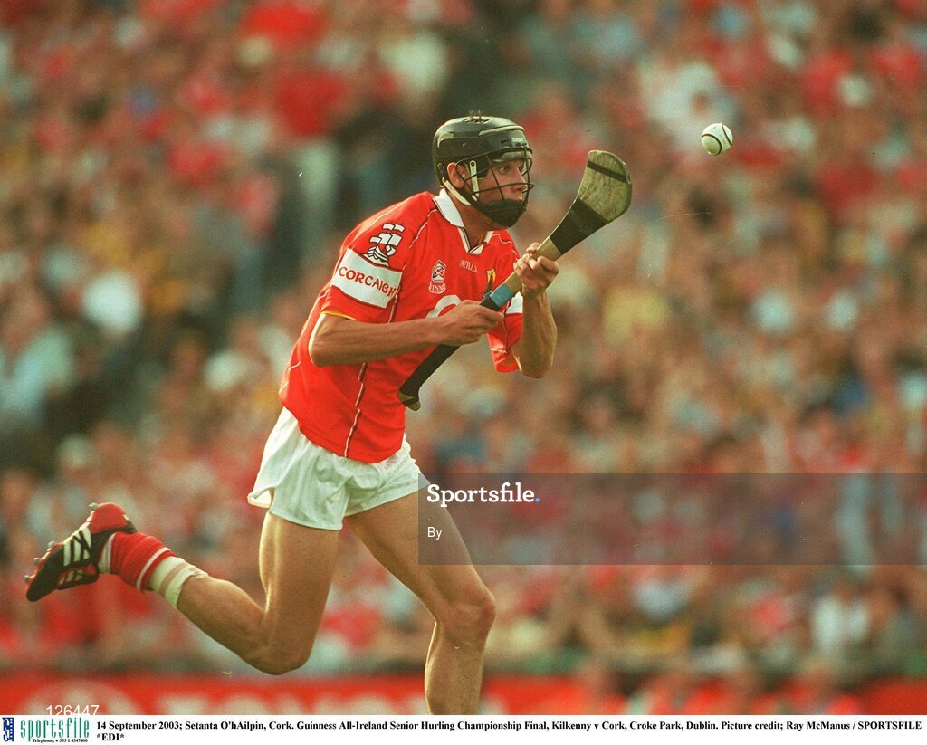14 September 2003; Setanta O'hAilpin, Cork. Guinness All-Ireland Senior Hurling Championship Final, Kilkenny v Cork, Croke Park, Dublin. Picture credit; Ray McManus / SPORTSFILE *EDI*