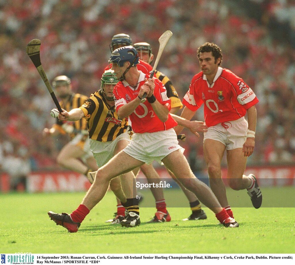 14 September 2003; Ronan Curran, Cork. Guinness All-Ireland Senior Hurling Championship Final, Kilkenny v Cork, Croke Park, Dublin. Picture credit; Ray McManus / SPORTSFILE
