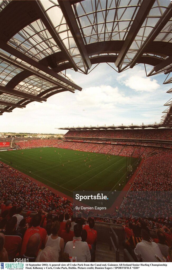 14 September 2003; A general view of Croke Park from the Canal end. Guinness All-Ireland Senior Hurling Championship Final, Kilkenny v Cork, Croke Park, Dublin. Picture credit; Damien Eagers / SPORTSFILE *EDI*