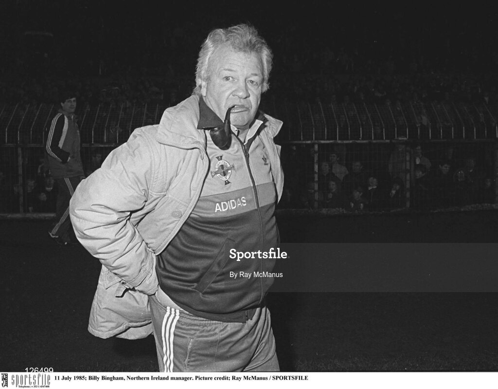 11 July 1985; Billy Bingham, Northern Ireland manager. Picture credit; Ray McManus / SPORTSFILE