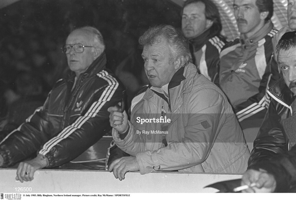 11 July 1985; Billy Bingham, Northern Ireland manager. Picture credit; Ray McManus / SPORTSFILE