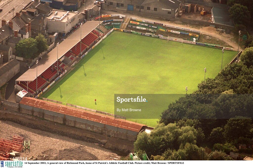 14 September 2003; A general view of Richmond Park, home of St Patrick's Athletic Football Club. Picture credit; Matt Browne / SPORTSFILE