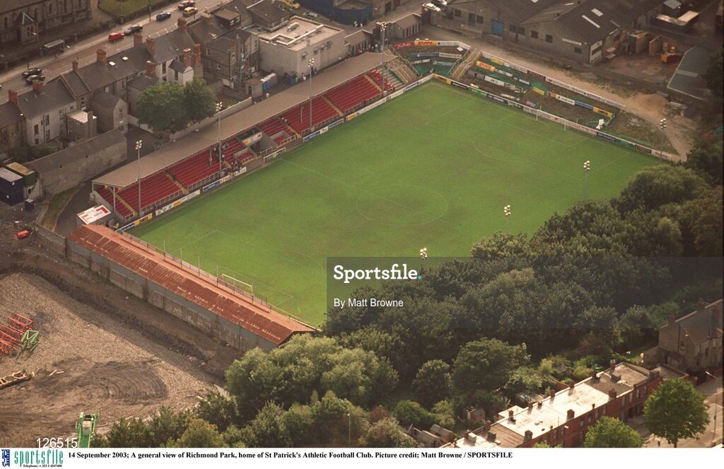 14 September 2003; A general view of Richmond Park, home of St Patrick's Athletic Football Club. Picture credit; Matt Browne / SPORTSFILE