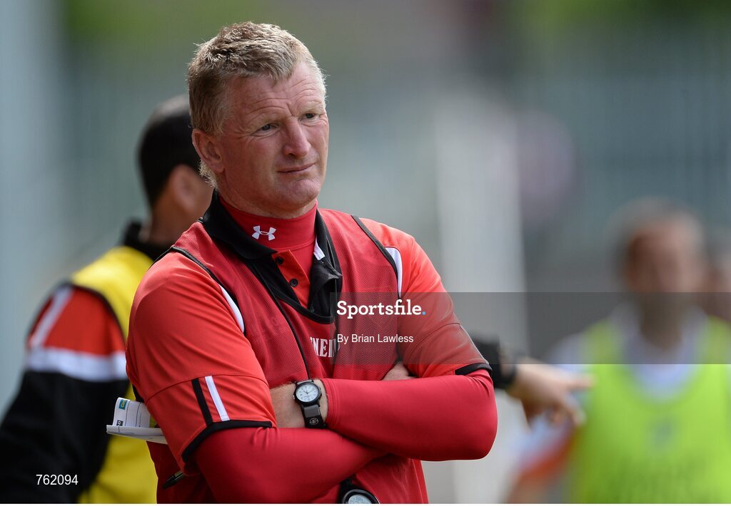 16 June 2013; Down manager Gerard Monan. Ulster GAA Hurling Senior Championship Quarter-Final, Down v Armagh, Páirc Esler, Newry, Co. Down. Picture credit: Brian Lawless / SPORTSFILE